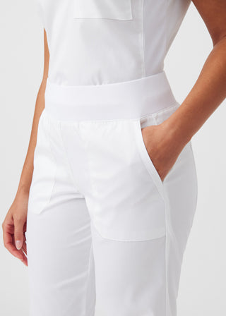 White ProFlex Cargo Pants Scrubs