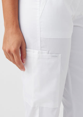 White ProFlex Cargo Pants Scrubs