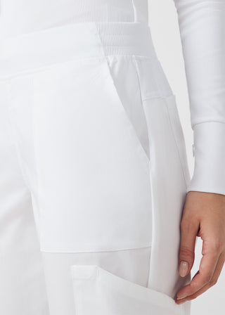 White ProFlex Jogger Pants Scrubs