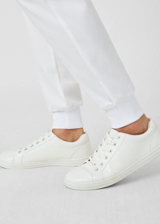 White ProFlex Jogger Pants Scrubs