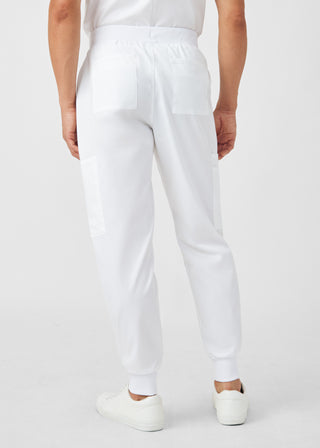 White ProFlex Jogger Pants Scrubs