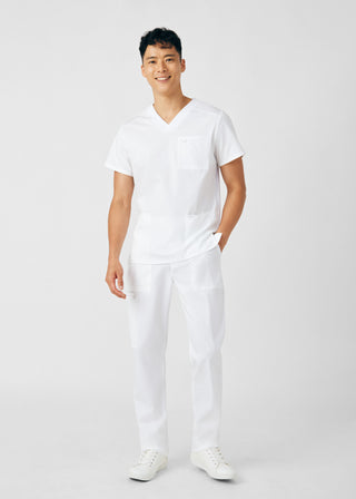 White ProFlex Cargo Pants Scrubs