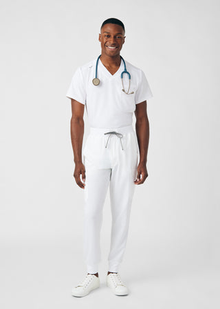 White Forward Jogger Pants Scrubs