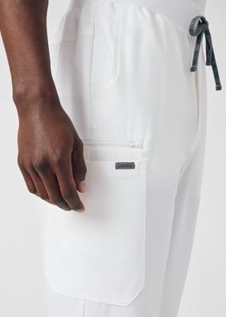 White Forward Jogger Pants Scrubs