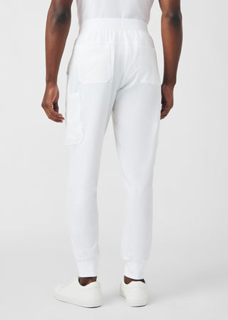 White Forward Jogger Pants Scrubs