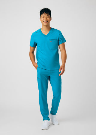 Teal Forward Cargo Pants Scrubs