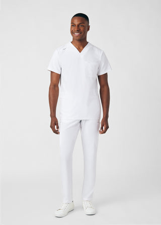 White Forward Cargo Pants Scrubs