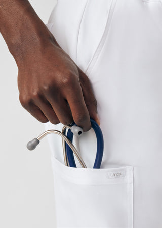 White Forward Cargo Pants Scrubs