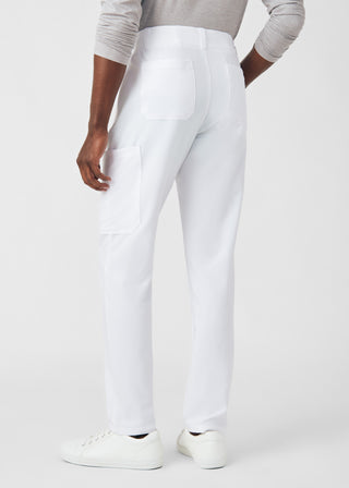 White Forward Cargo Pants Scrubs