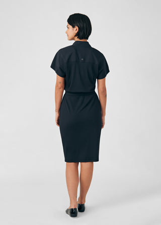 Black Forward 3-Pocket Dress Scrubs