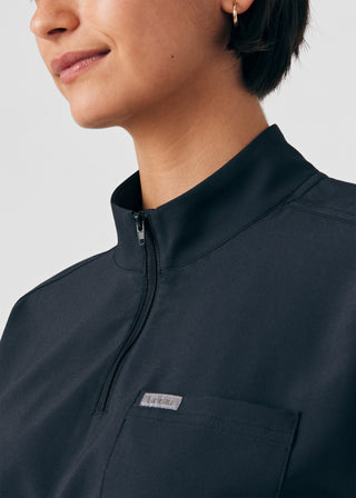 Black Forward 3-Pocket Dress Scrubs