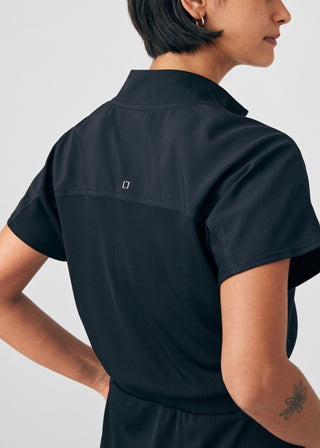 Black Forward 3-Pocket Dress Scrubs