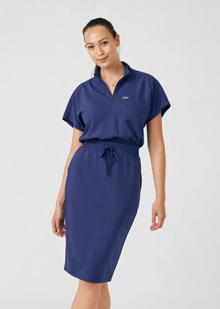 Navy Forward 3-Pocket Dress Scrubs