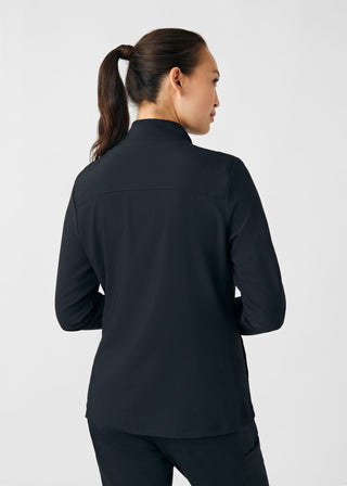 Black Forward 3-Pocket Jacket Scrubs