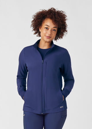 Navy Forward 3-Pocket Jacket Scrubs