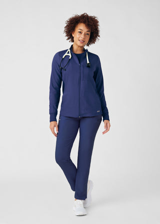 Navy Forward 3-Pocket Jacket Scrubs