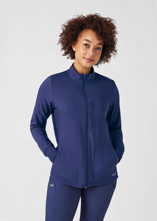 Navy Forward 3-Pocket Jacket Scrubs