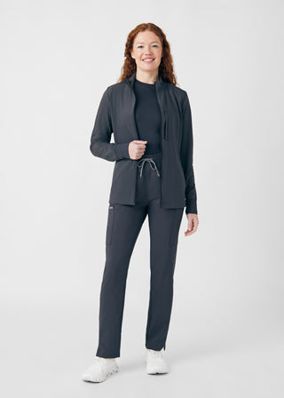Pewter Forward 3-Pocket Jacket Scrubs