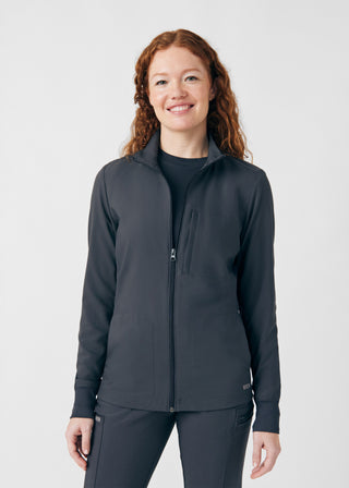 Pewter Forward 3-Pocket Jacket Scrubs