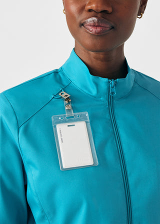 Teal ProFlex 3-Pocket Jacket Scrubs