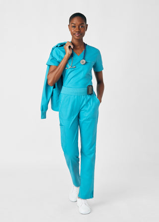 Teal ProFlex 3-Pocket Jacket Scrubs