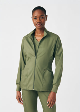 Olive Moss ProFlex 3-Pocket Jacket Scrubs