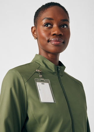 Olive Moss ProFlex 3-Pocket Jacket Scrubs