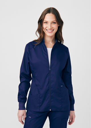 True Navy ProFlex 3-Pocket Jacket Scrubs