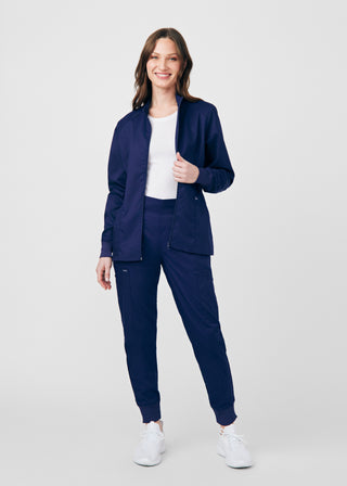 True Navy ProFlex 3-Pocket Jacket Scrubs