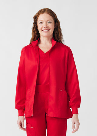 True Red ProFlex 3-Pocket Jacket Scrubs