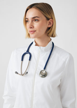 White ProFlex 3-Pocket Jacket Scrubs