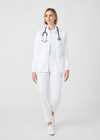 White ProFlex 3-Pocket Jacket Scrubs