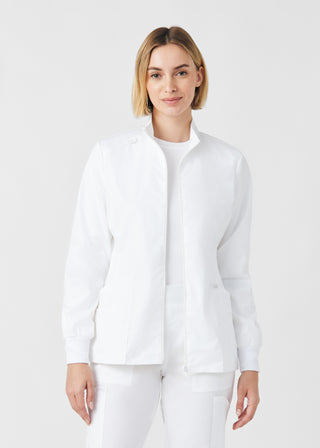 White ProFlex 3-Pocket Jacket Scrubs