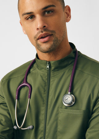 Olive Moss ProFlex 4-Pocket Jacket Scrubs