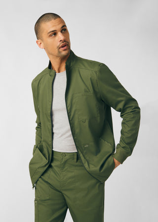 Olive Moss ProFlex 4-Pocket Jacket Scrubs