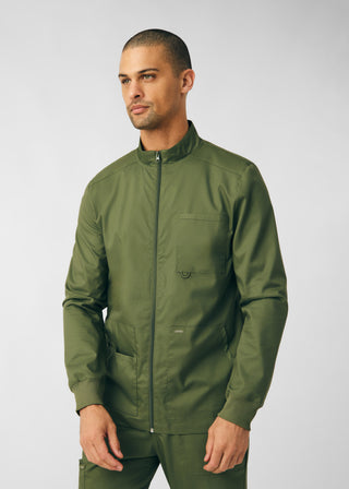 Olive Moss ProFlex 4-Pocket Jacket Scrubs