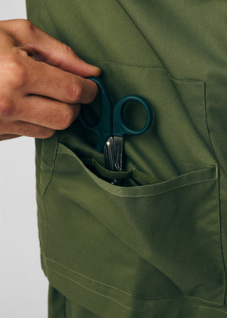 Olive Moss ProFlex 4-Pocket Jacket Scrubs