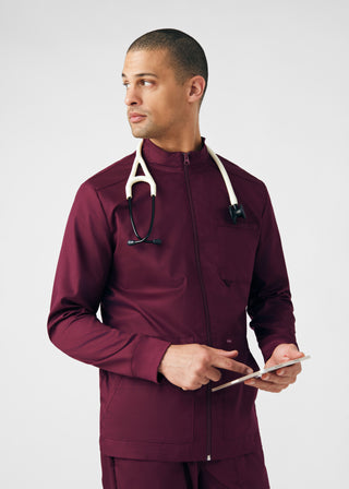 Wine ProFlex 4-Pocket Jacket Scrubs