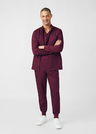 Wine ProFlex 4-Pocket Jacket Scrubs