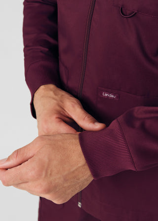 Wine ProFlex 4-Pocket Jacket Scrubs