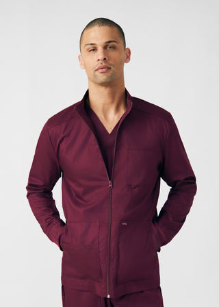 Wine ProFlex 4-Pocket Jacket Scrubs
