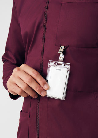 Wine ProFlex 4-Pocket Jacket Scrubs