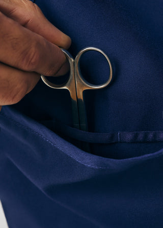 True Navy ProFlex 4-Pocket Jacket Scrubs