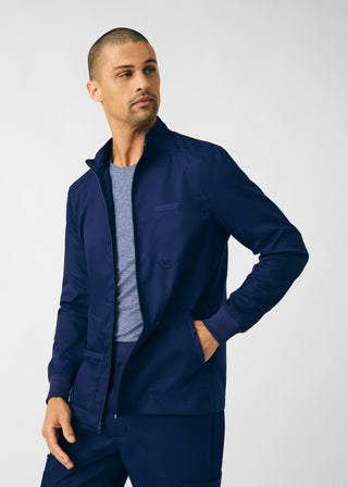 True Navy ProFlex 4-Pocket Jacket Scrubs