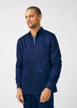 True Navy ProFlex 4-Pocket Jacket Scrubs