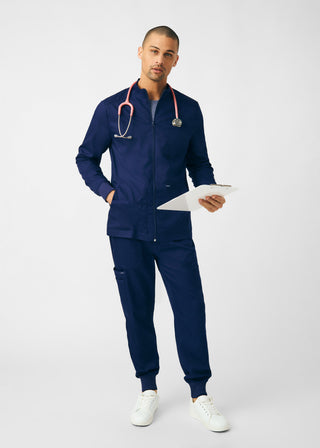 True Navy ProFlex 4-Pocket Jacket Scrubs
