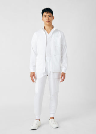 White ProFlex 4-Pocket Jacket Scrubs