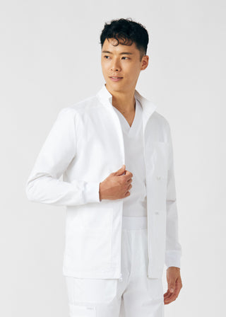 White ProFlex 4-Pocket Jacket Scrubs