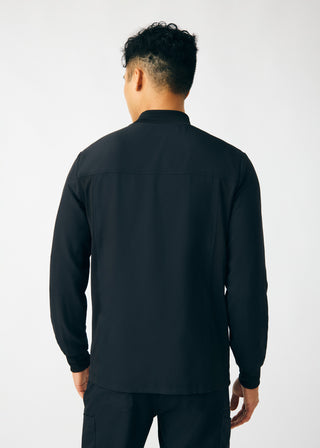 Black Forward 3-Pocket Jacket Scrubs