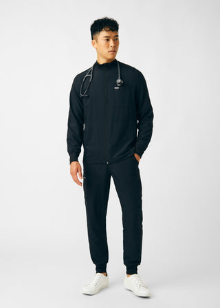Black Forward 3-Pocket Jacket Scrubs